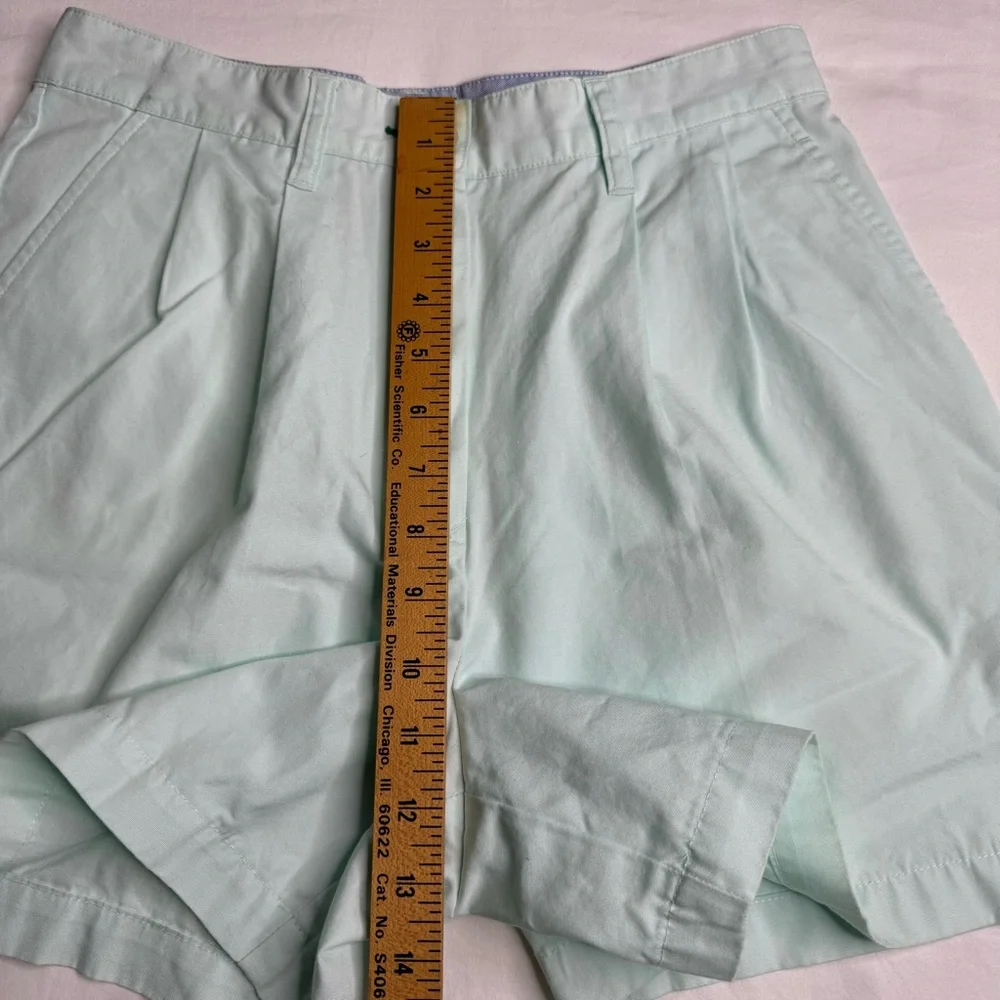 Tommy Hilfiger Mint Green High Waisted 4.5 Inch‎ Inseam Shorts Womens Size 8